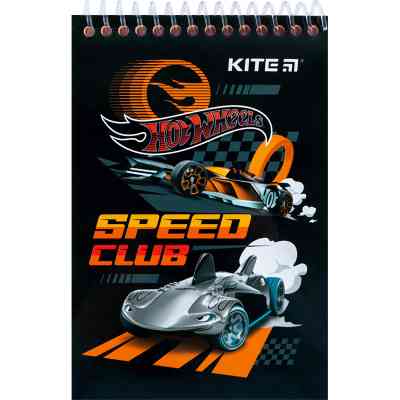 Блокнот Kite на спирали Hot Wheels А6, 48 листов, нелинованный (HW24-196) Винница