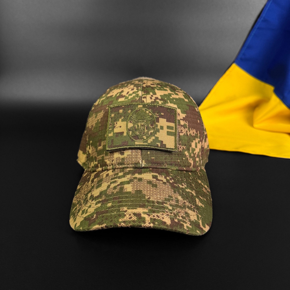 Кепка бейсболка ріп-стоп Спрощена с велкро Хижак піксель G-0822 тактична Запоріжжя - фото 6