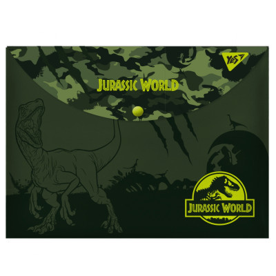 Папка - конверт Yes на кнопці А4 JURASSIC WORLD (491739) Вінниця - фото 1