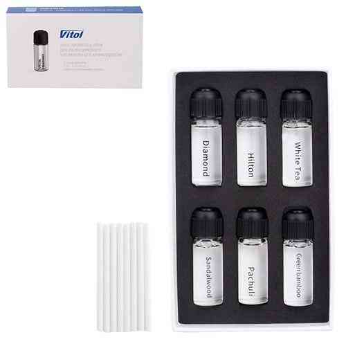 Набор из 6 ароматов для ультразвукового автомобильного ароматизатора Vitol Black Харьков