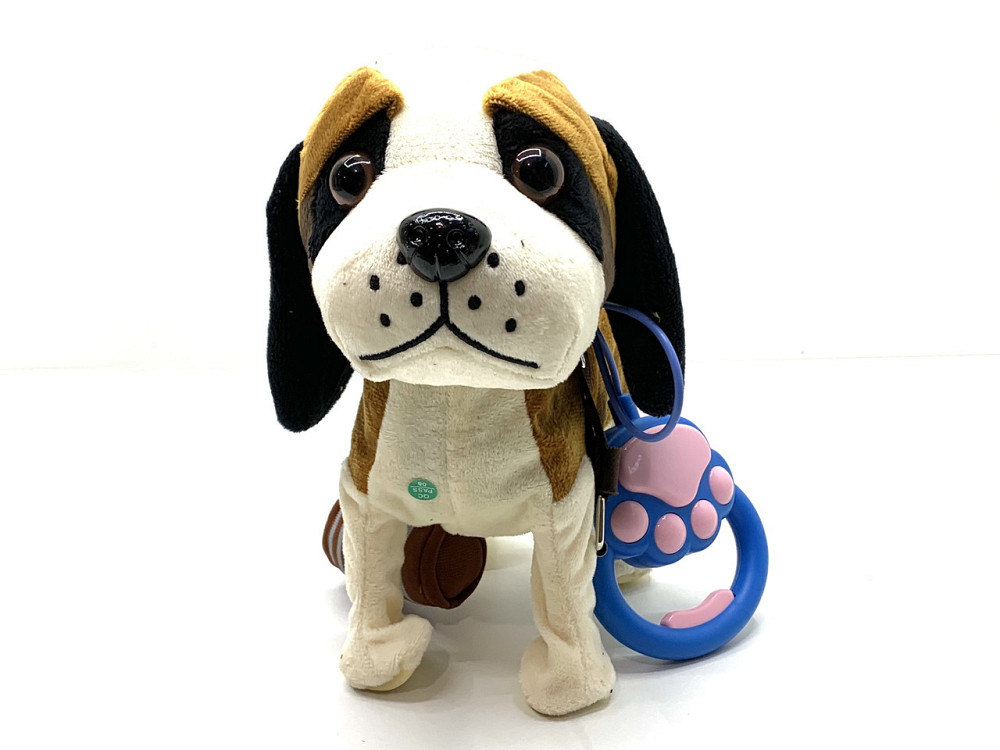 Собачка інтерактивна Limo Toy на повідку ходить махає хвостиком Коричнева (M 4879 I UA) Чернигов - изображение 1