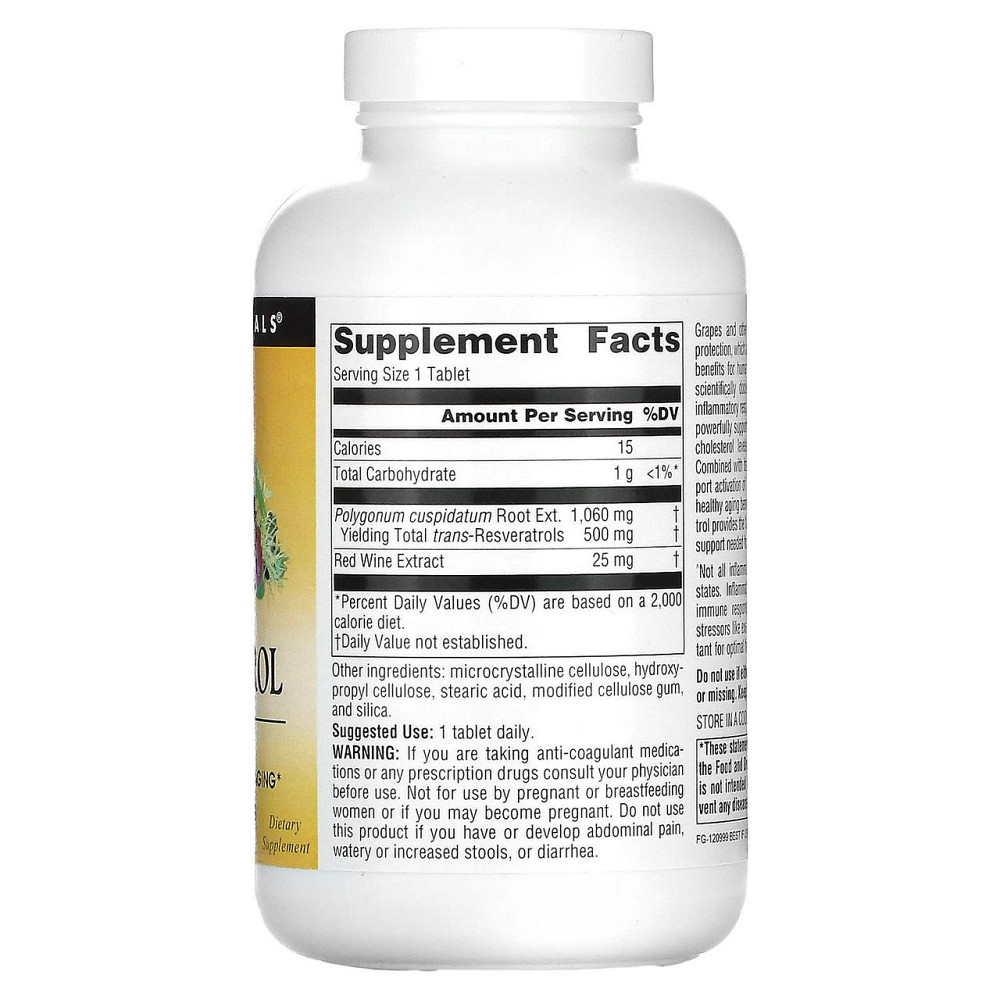 Ресвератрол Source Naturals Resveratro 500 мг 120 таб Київ - фото 2