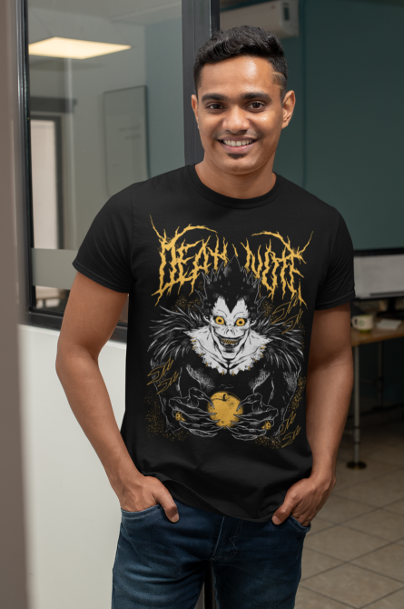 Футболка з аніме принтом Зошит смерті оверсайз (S/M/L) Чорний AnimeJ0782 Дніпро - фото 4