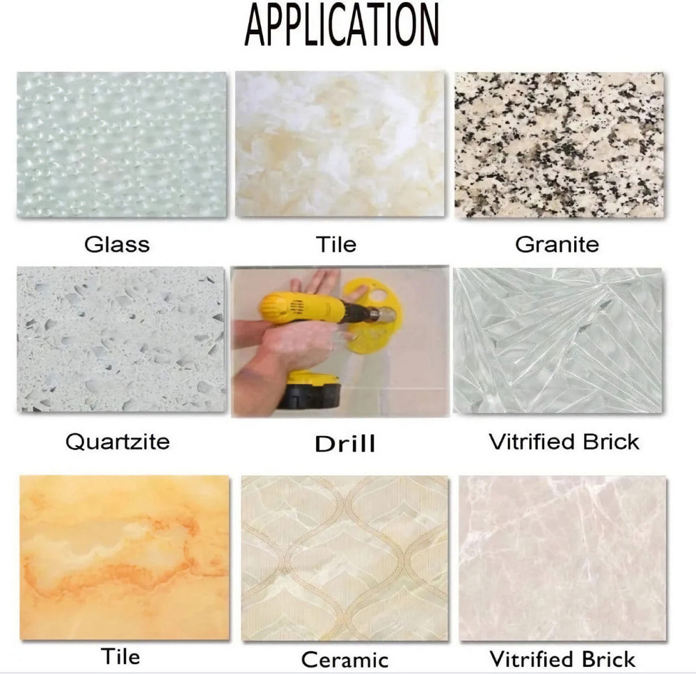 Набір шаблон для свердління та алмазні коронки 15 штук JNZ (592710572) Київ - фото 4