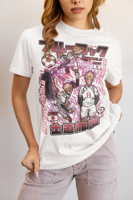 Футболка з аніме принтом Аніме Рйусеі Східоу Блуе оверсайз (S/M/L) Чорний AnimeJ0577 Дніпро - фото 4