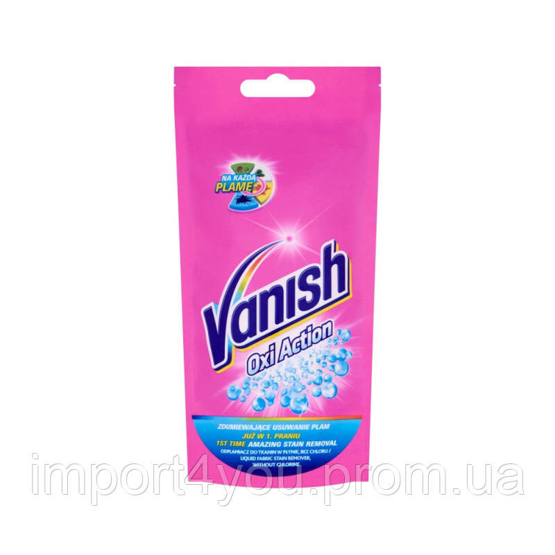 Пятновыводитель Vanish Oxi Action White жидкий 100 мл. Харьков - изображение 2