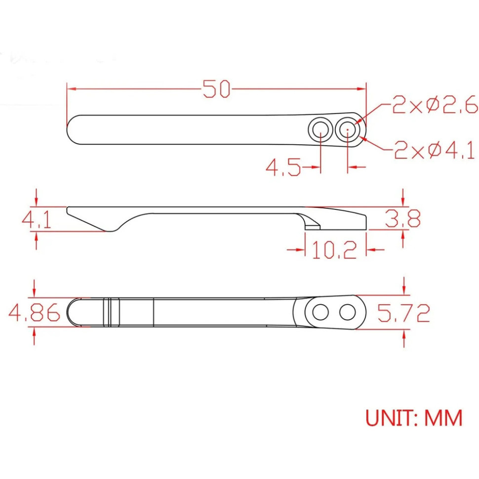Кліпса кишенькова титанова Civivi T001C з титановими гвинтами Киев - изображение 3