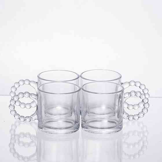 Yiwu Чайний набір із товстого скла 5 предметів на 4 персони 64486-24 Коломыя