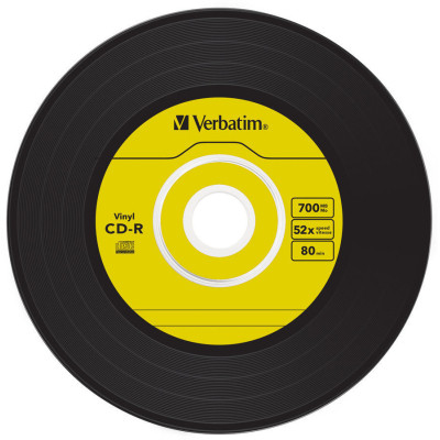 Диск CD Verbatim CD-R 700Mb 52x Slim case Vinyl AZO (43426) Винница - изображение 3