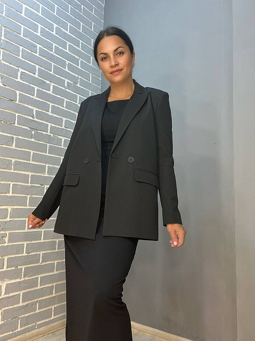 Сукня жіноча 0307 довга з розрізом без рукавів чорна, чорний, S Київ - фото 9