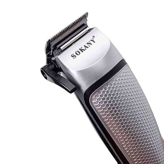 Sokany Машинка для стрижки волосся Sokany SK-4643 електрична універсальна 4 насадки Срібляста Київ