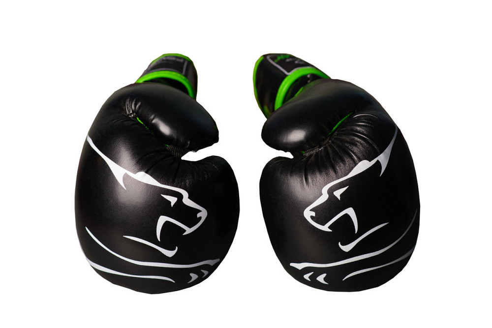 Боксерські рукавиці PowerPlay 3018 Jaguar Чорно-Зелені 10 унцій Луцк - изображение 5