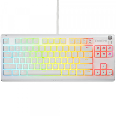 Клавиатура SteelSeries Apex 3 TKL USB UA White (64819) Винница - изображение 1