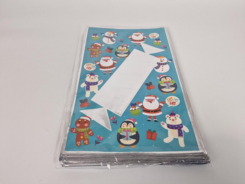 Упаковка новогодняя для конфет и подарков (25*40) №22 "С Новим роком то Різдвом" (100 шт) Харків - фото 1