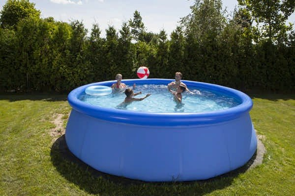 Басейн нyадувний круглий (BestWay) Swing pools 5.5 м х 1.22 м зі сходами та фільтром Київ - фото 1