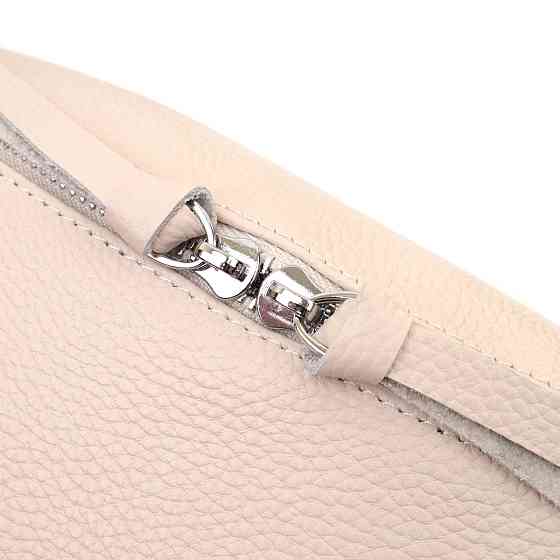 Шкіряна сумка для жінок через плече з міні гаманцем Vintage 22664 Біла Київ