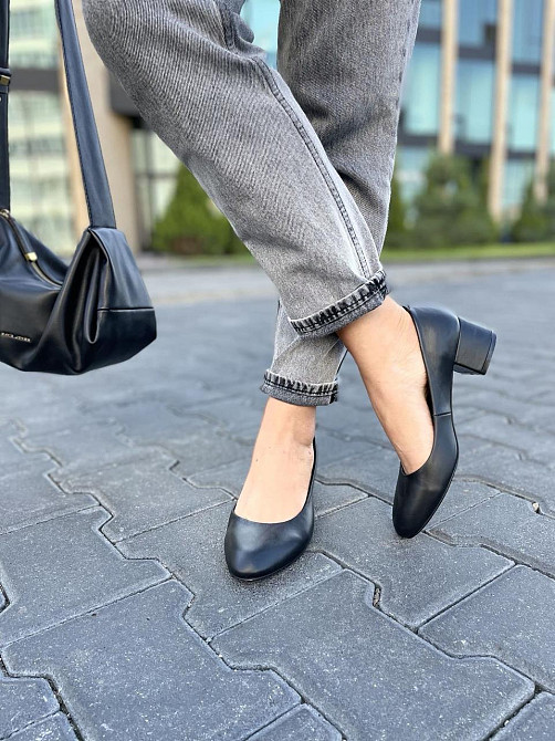 Nivelle Туфлі жіночі NIVELLE чорні натуральна шкіра каблук 5 см 38р. (3832) Коломыя - изображение 9