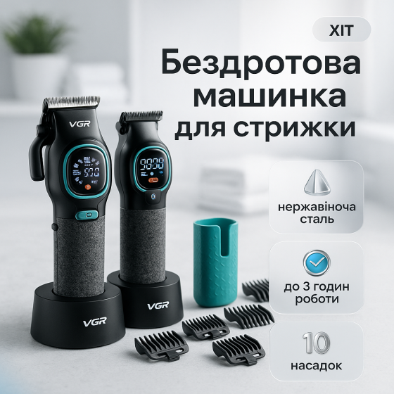 Профессиональная машинка для стрижки волос с насадками, Машинка для стрижки хорошая ZL-89 Львов