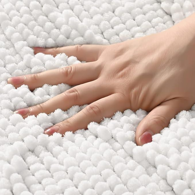 Коврик для ванной и душа коврик для ног в ванную комнату,микрофибра,атискользящий 50х80 см,"Bath" белый Кам'янець-Подільський - фото 2