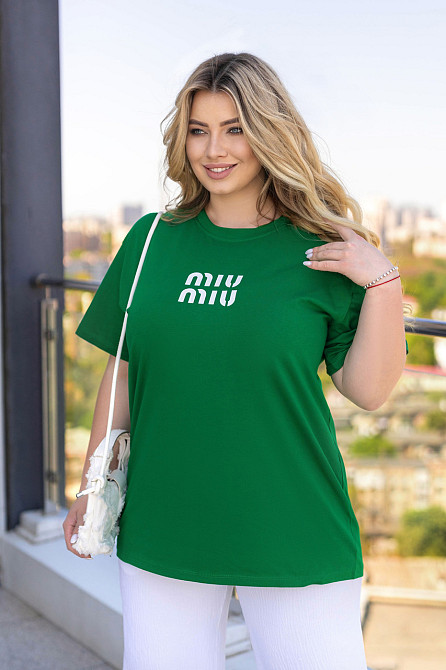 Женская футболка оверсайз с принтом MU Киев - изображение 5