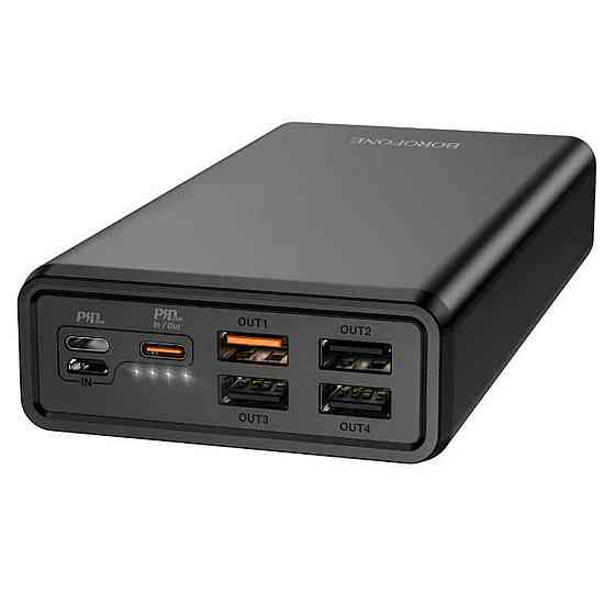Зовнішній акумулятор BOROFONE BJ11 Rider fully compatible power bank(30000mAh) Black Киев