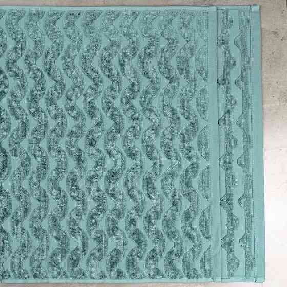 Махровий банний рушник Жакардовий Хвиля GM Textile 70х140см 500г/м2 (М'ята) Суми