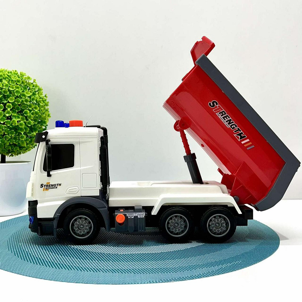 Спецтехніка Самоскид світло звук інерційний механізм рухомий кузов Червоний (687-54C) Чернігів - фото 7