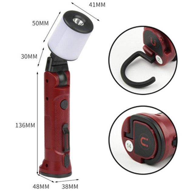 Акумуляторна лампа світильник для кемпінгу WORKLIGHT-072-XPE 10W, Лампа для AR-806 кемпінгу якісна Київ - фото 6