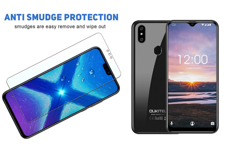 Захисне скло NeoGlass для OUKITEL C15 Pro, C15 Pro Plus – надпрозоре та стійке Київ - фото 3