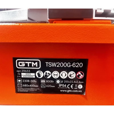 Плиткорез GTM TSW200G-620 220В/800Вт длина реза 620мм, круг 200*25,4мм (TSW200G-620GTM) Винница - изображение 3