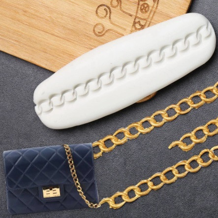 Силиконовая форма Цепочка 107 на 37 мм серый Киев - изображение 3