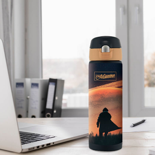 Термочашка 400мл нержавіюча сталь коричневий Maestro MR-1634-D Житомир - изображение 4