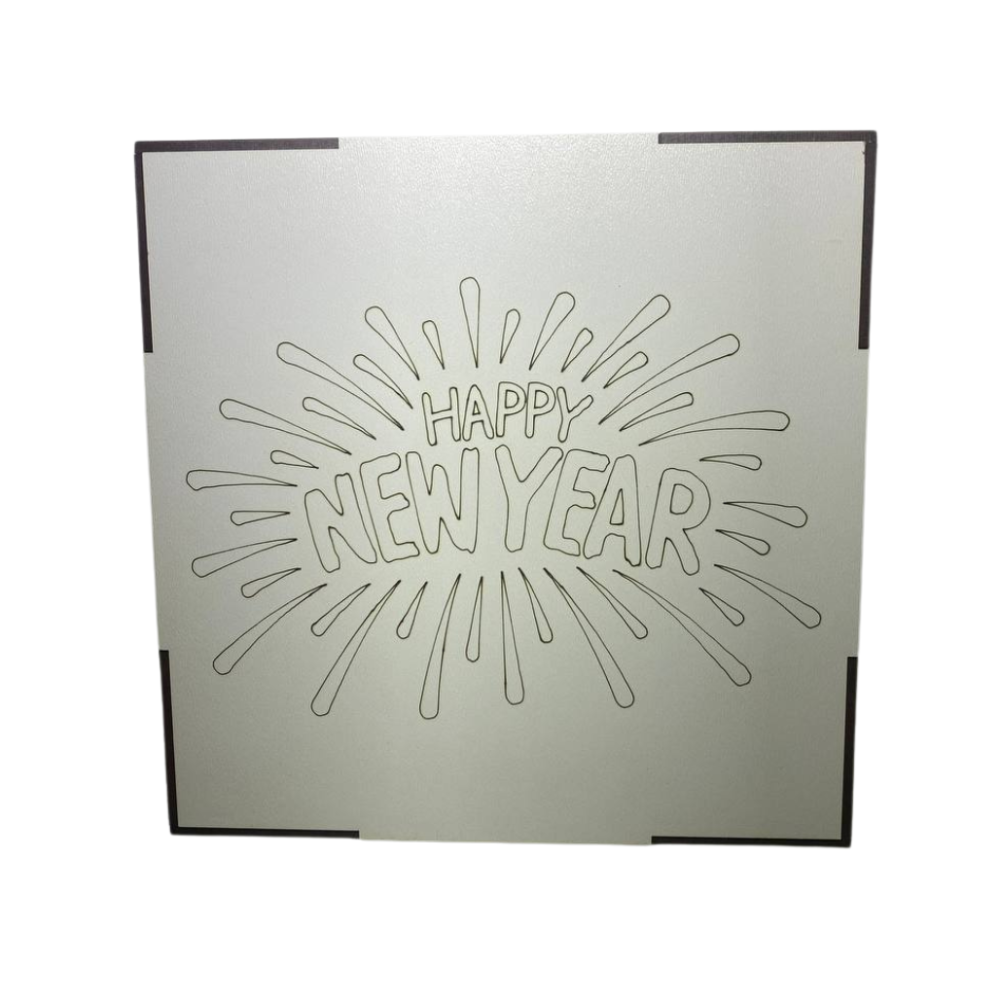 Набір дерев'яних іграшок на ялинку «Happy New Year» в коробці 20 шт, 4 види, розмір 18х18х4,5 см Кам'янець-Подільський - фото 4