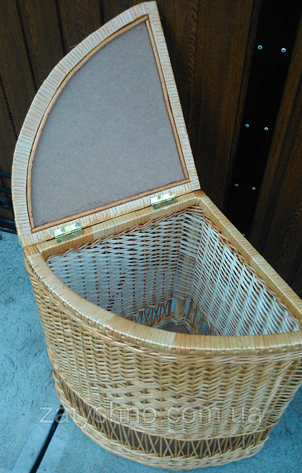 Корзина угловая с решеткой из натуральной лозы пара Киев - изображение 4