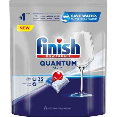 Таблетки для посудомийних машин Finish Quantum All in 1 35 шт. (5908252005215) Вінниця