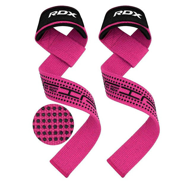 Лямки для тяги RDX S4 Gym Cotton Gel Straps Pink Plus Кам'янське - фото 4