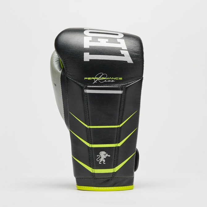 Боксерські рукавиці Leone GN110F REVO FLUO Black 12 унцій (бинти 4 м. в комплекті) Каменское - изображение 4