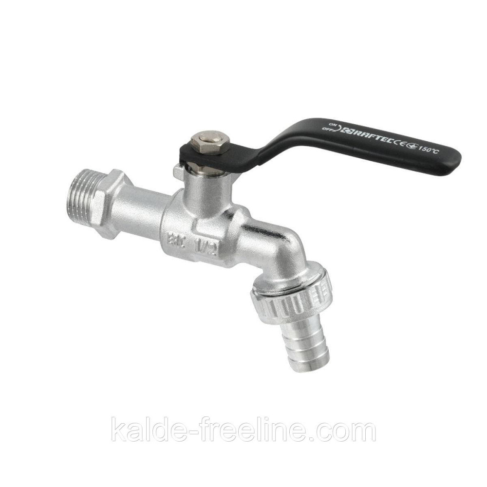 Кран шаровый поливочный Raftec PN40 НН 1/2" KP01 Харків - фото 3