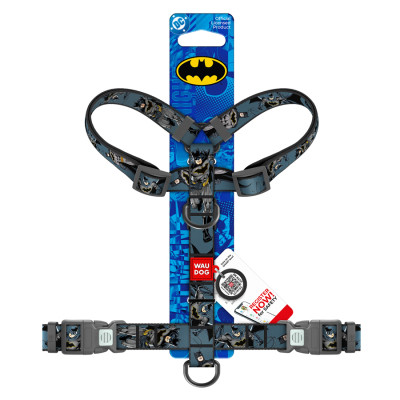 Шлей для собак WAUDOG Nylon H-образная с QR-паспортом "Тень Бэтмена", пластиковый фастекс L (345-1078) Винница - изображение 3