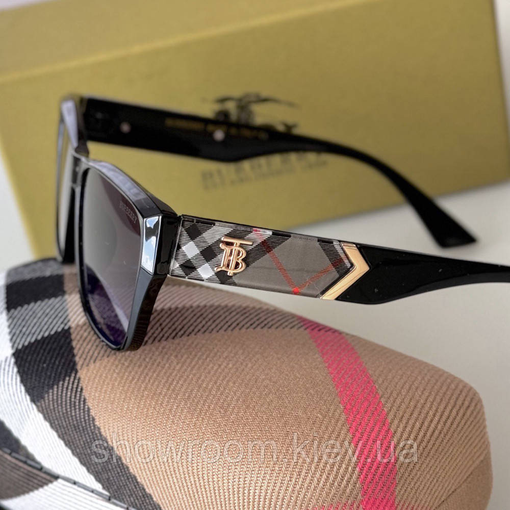 Женские брендовые солнцезащитные очки Brb (3399) черные Киев - изображение 2