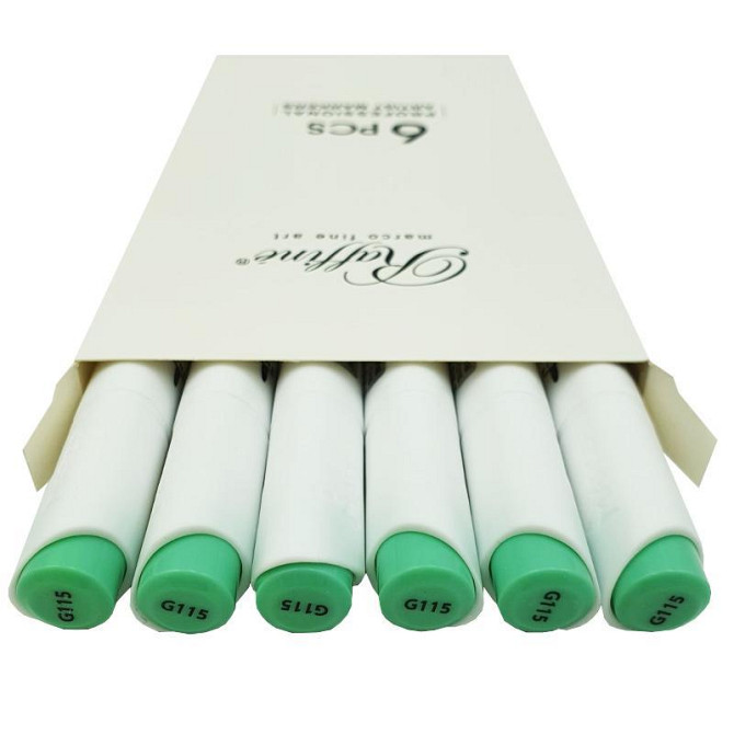 Скетч-маркер двосторонній "Marco" Raffine  Mint Green (G115) 7800-6CB, шт Київ - фото 1