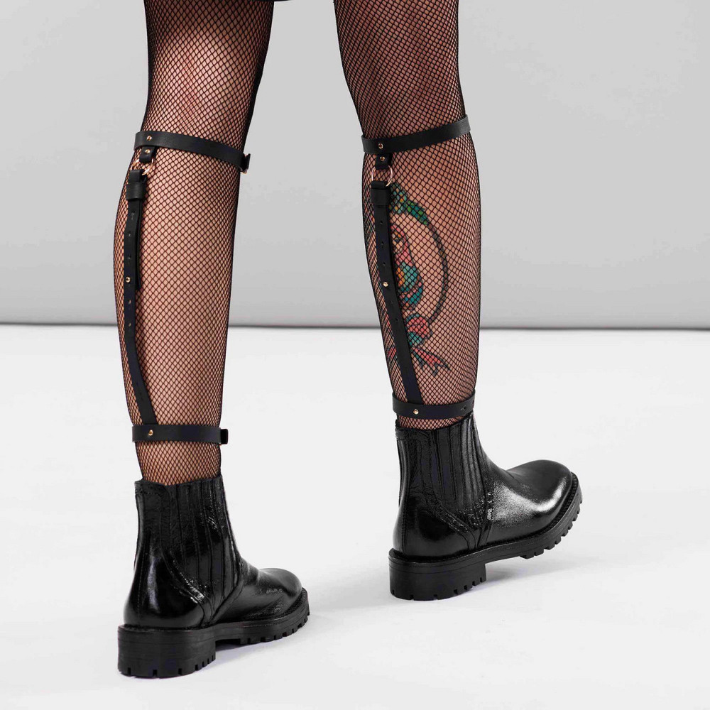 Гартери для гомілок Bijoux Indiscrets Maze Back Leg Garter Sex Aura Київ - фото 4