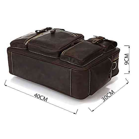 Сумка мужская Vintage 14757 в винтажном стиле Коричневая Киев