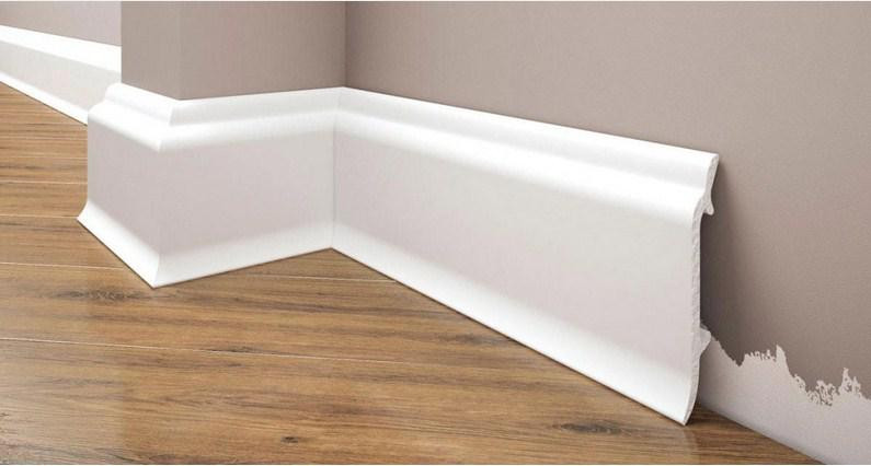 Плинтус под покраску из дюрополимера Элегант LPC - 16 (2.44м.п.) 83х19мм Днепр - изображение 1