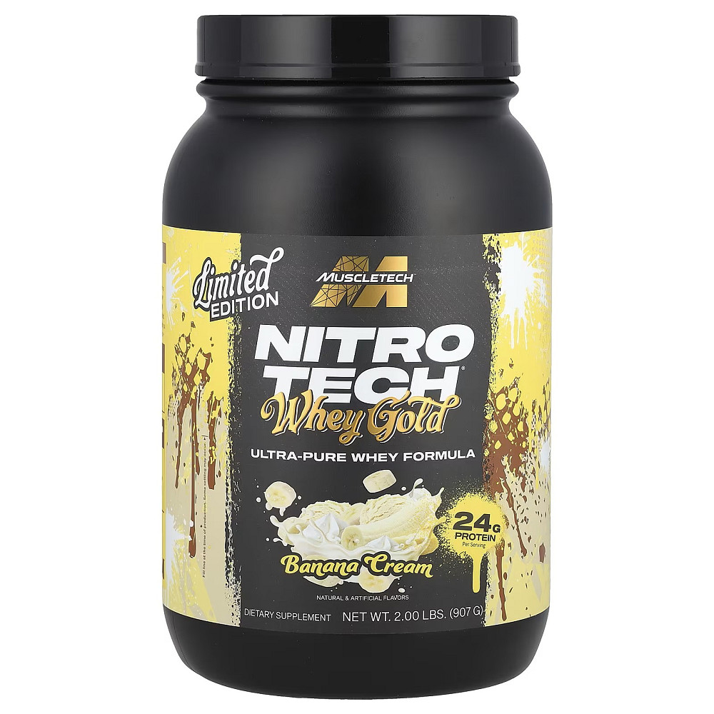 Nitro Tech 100% Whey Gold 907g (Banana Cream) Луцьк - фото 1