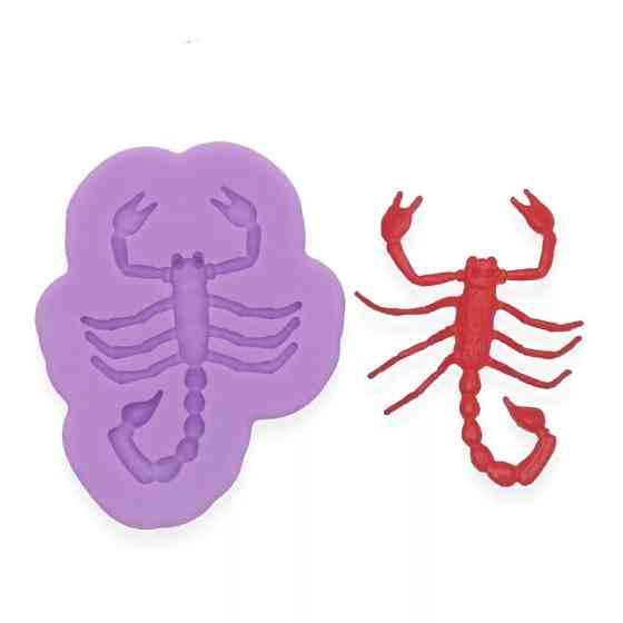 Молд силіконовий Скорпіон 84 на 68 мм рожевий Київ