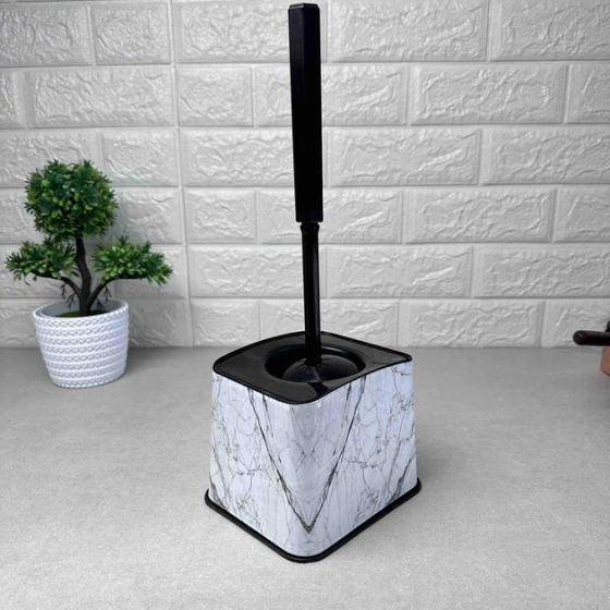 Йоржик для унітазу Білий мармур "ELIF" Харків