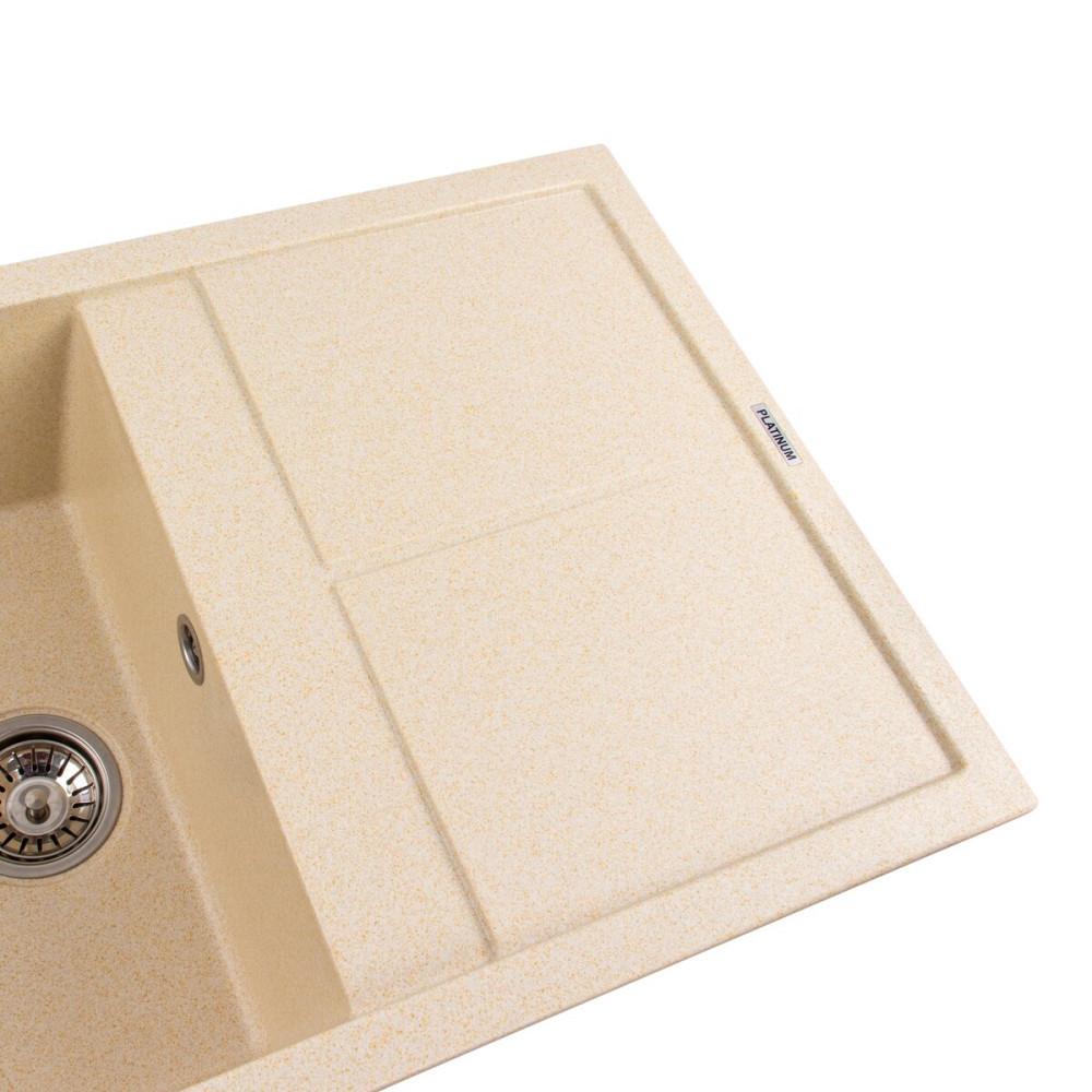 PLATINUM Гранітна мийка для кухні Platinum 7950 Selena матова Пісок Київ - фото 3
