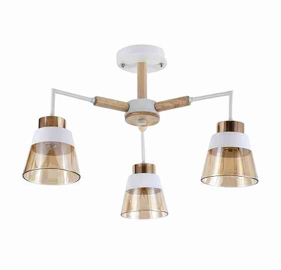 Люстра стельова на 3 плафони VALESO XL25014-3 для вітальні та спальні Білий Золото XL25014-3 Коломыя