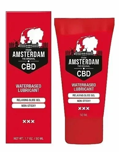 Вагінальний лубрикант Original CBD from Amsterdam - Waterbased Lubricant, 50 ml Sex Aura Київ - фото 1